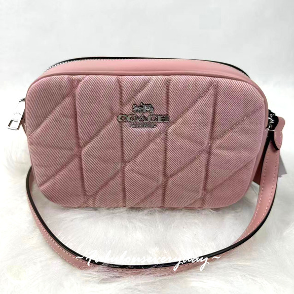Coach Mini Jamie Camera Bag Crossbody In Denim CBR08 SV/Ballerina/Carnation NWT - Picture 1 of 7